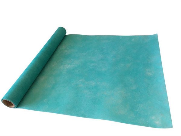 Dekostoff "Vlies" gerollt und geschnitten -  36cm x 300cm Farbe: türkisblau