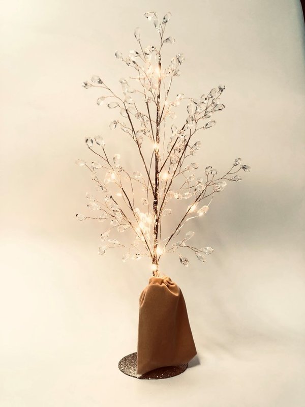 LED Crystal Baum H35cm