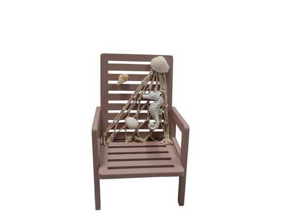 Beach Chair aus Holz H:13cm